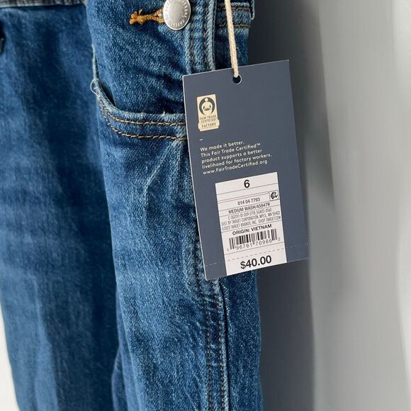 NWT UNIVERSAL THREAD Women’s Denim Overalls Size 6 Blue Jean Stretch Classic NEW - Picture 4 of 12